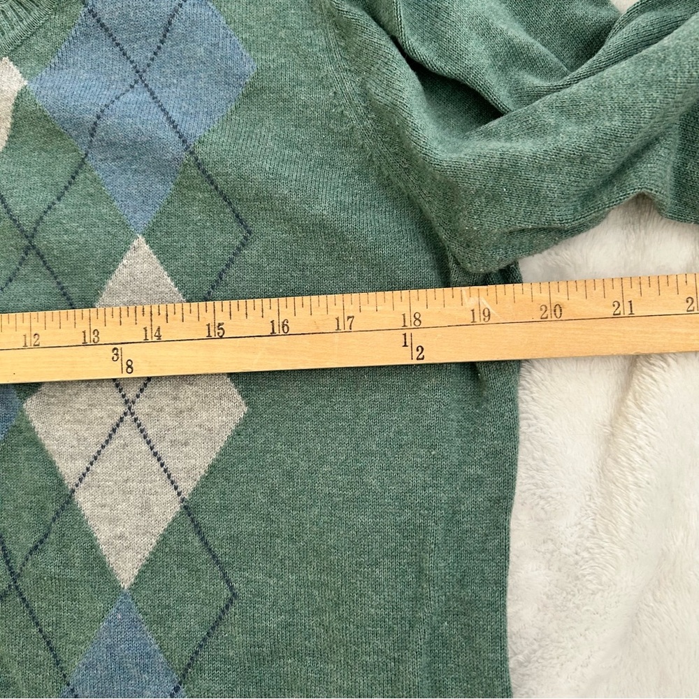 Sonoma Green Argyle Cardigan - Picture 4 of 7